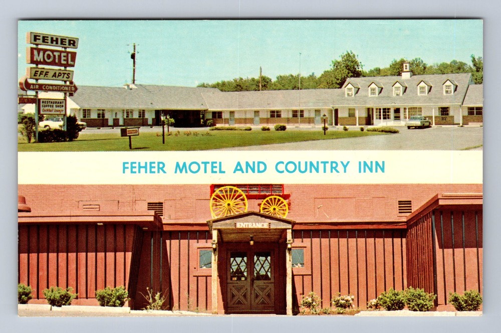 Newton NJ-New Jersey Feher Motel And Country Inn Vintage Postcard
