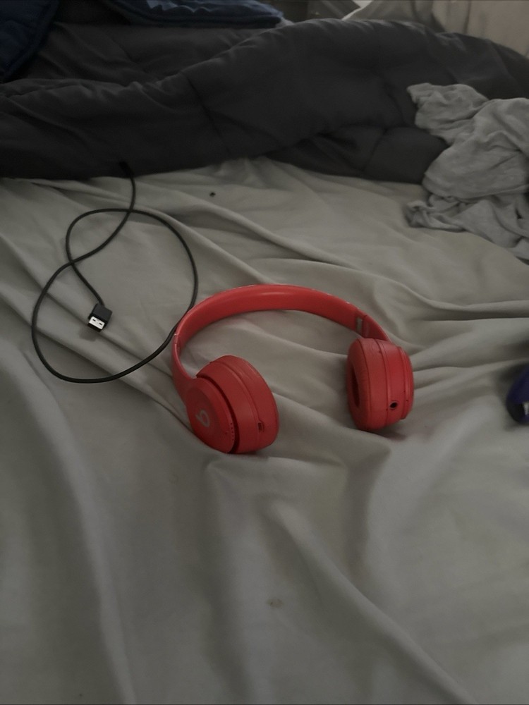Beats by Dr. Dre MX472LLA Solo3 Wireless On-Ear Headphones - Citrus Red
