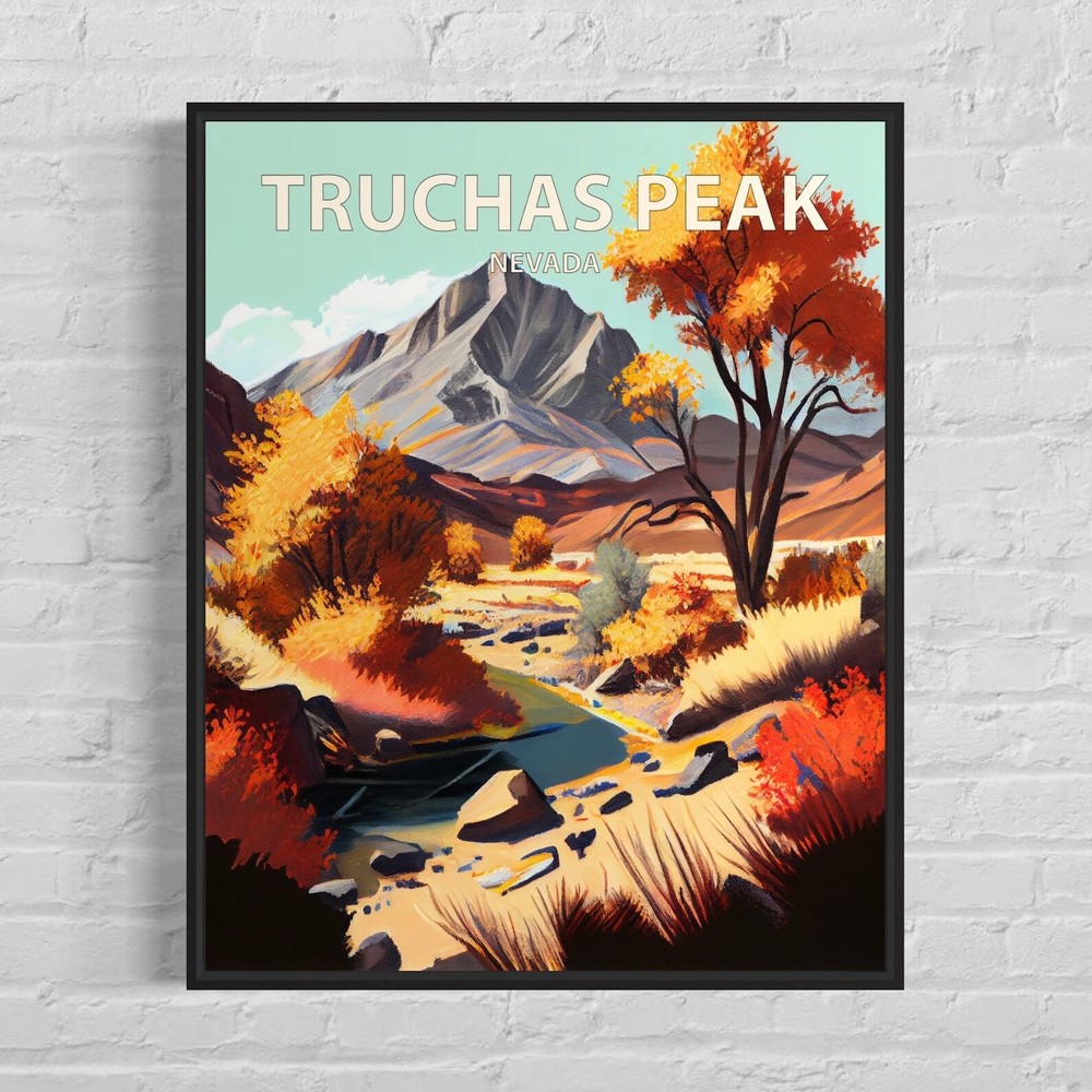 Truchas Peak Nevada Art Print Truchas Peak Wall Art Painting Truchas Peak