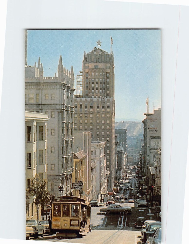 Postcard Powell Street Cable Car San Francisco California USA