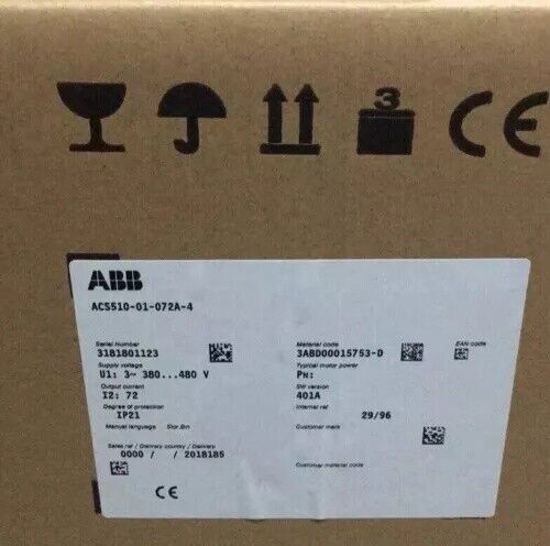 ACS510-01-072A-4 37KW New IN STOCK ABB Inverter One year warranty