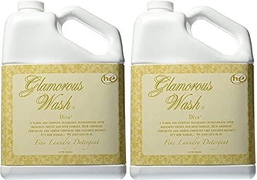 Tyler Candle Company Glamorous Wash Laundry Detergent, Diva, 1 Gallon (2 Pack)