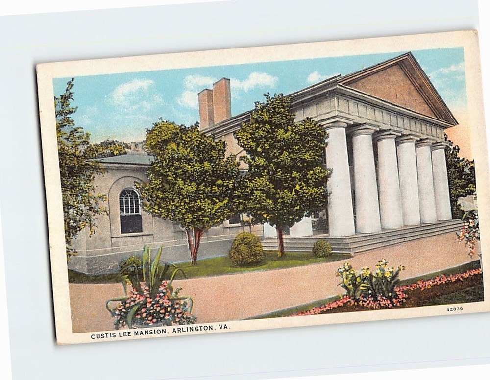 Postcard Custis-Lee Mansion Arlington Virginia USA
