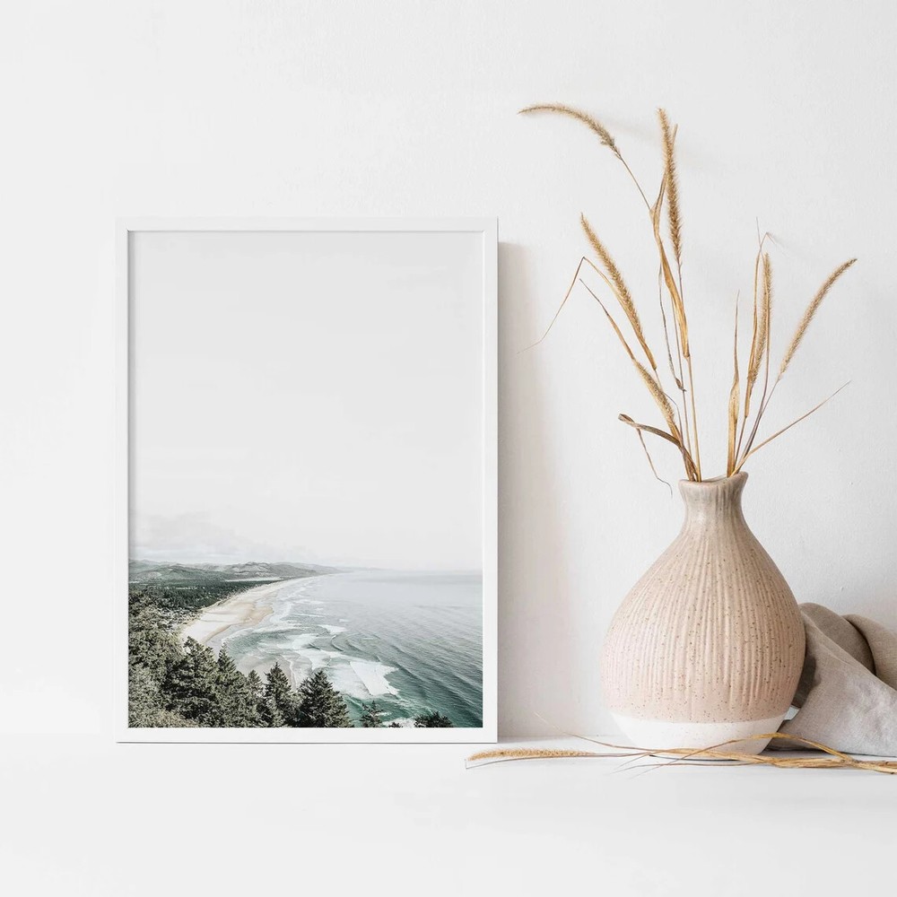 Beach Top View Wall Art Poster Premium Quality Choose your Size