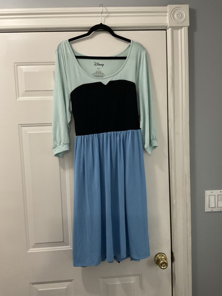 Torrid Disney Little Mermaid Ariel Dress Size 2 Blue Super Soft Costume #016