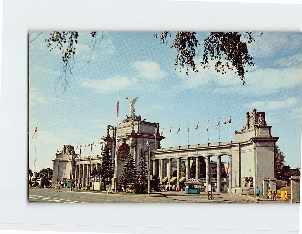 Postcard Princes' Gates Canadian National Exhibition Toronto Ontario Canada