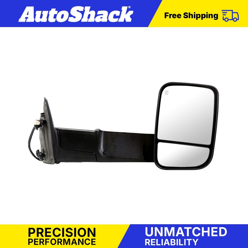 Passenger Tow Mirror Power Heated Signal Black for Ram 2500 3500 2009-2012 1500