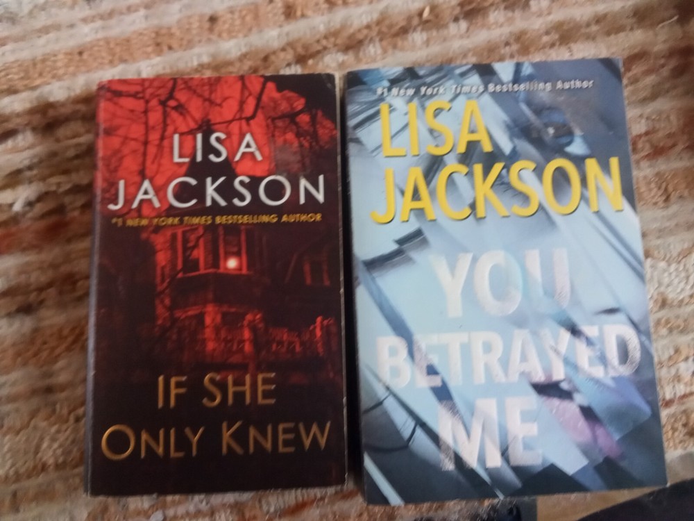 Lisa Jackson Lot Of  2 Paperbacks-  You Betrayed Me + If She Only Knew