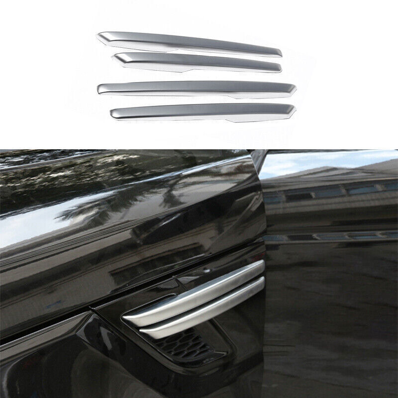 4PCS For Range Rover Sport 14-2017 Silver Air Flow Vent Side Fender Decor Strips