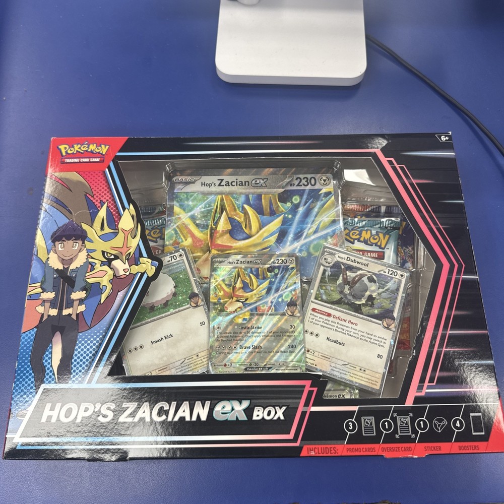 Pokémon TCG Hop’s Zacian ex Box Factory Sealed