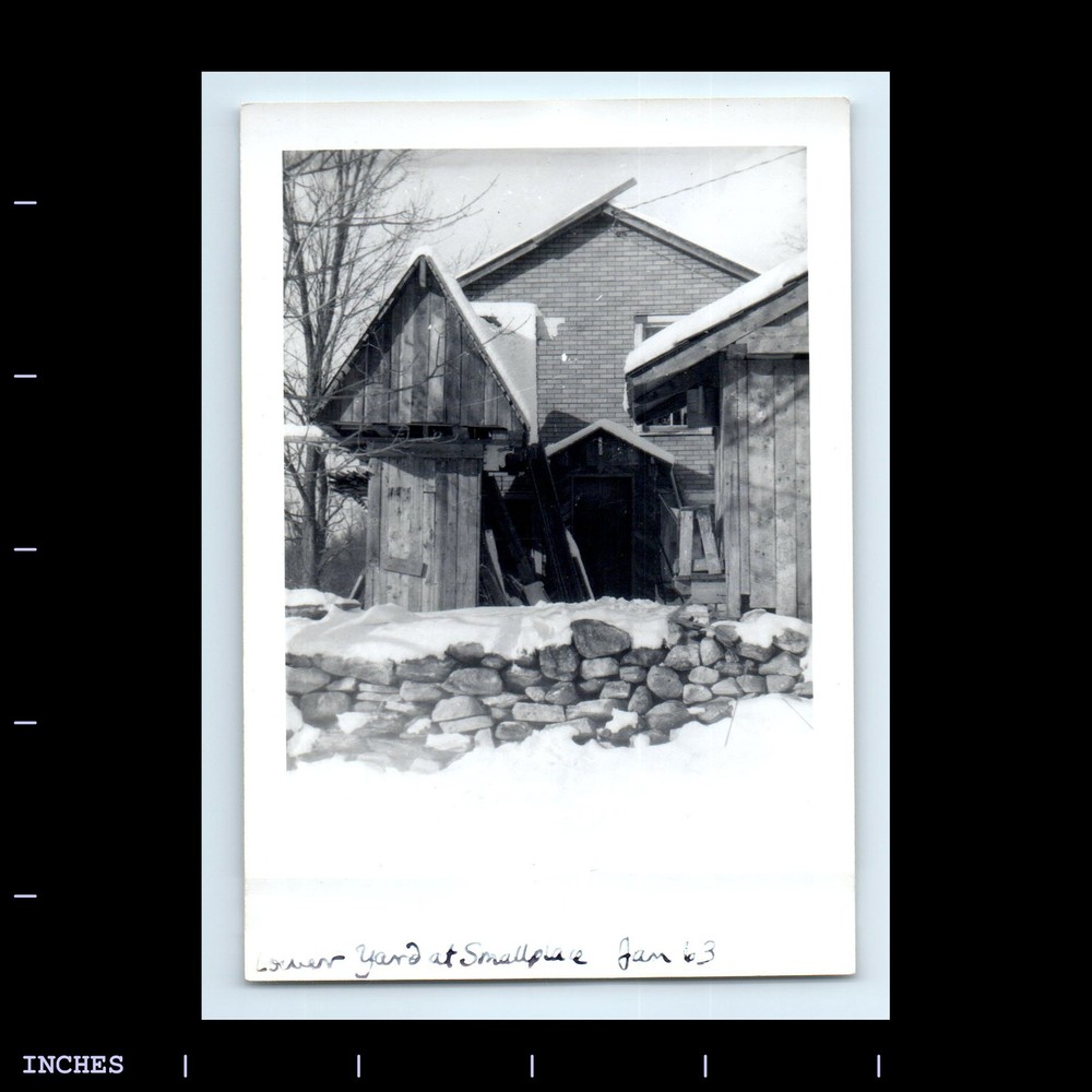 Old Vintage Photo HOUSE SNOW WINTER SCENE 1963 SMALLPLACE