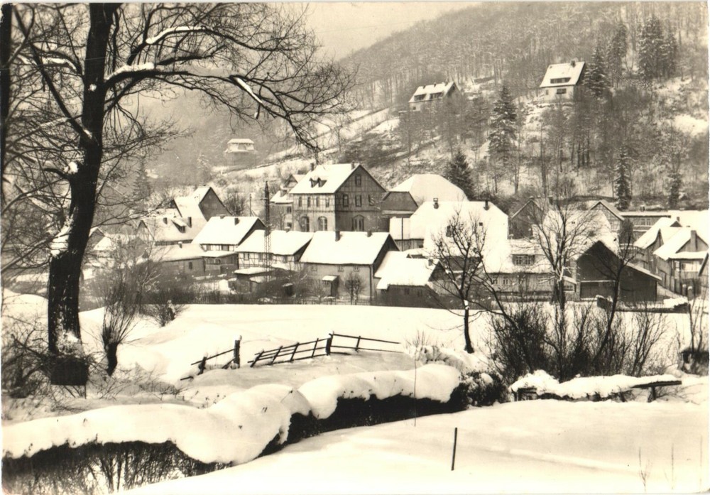 Winter Scene At Climatic Health Resort Altenbrak, Harz, Saxony, Germany Postcard