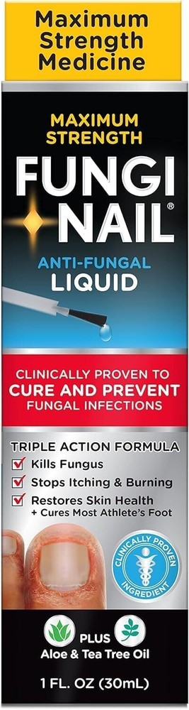 Fungi-Nail Anti-Fungal Liquid Solution, Kills Fungus That Can Lead to Nail &