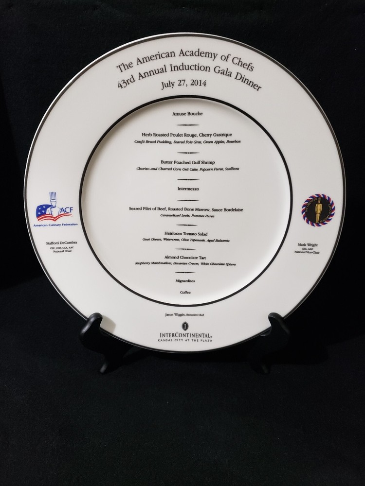2014 American Academy Of Chefs Induction Chop Plate Villeroy Boch German Porcela-image