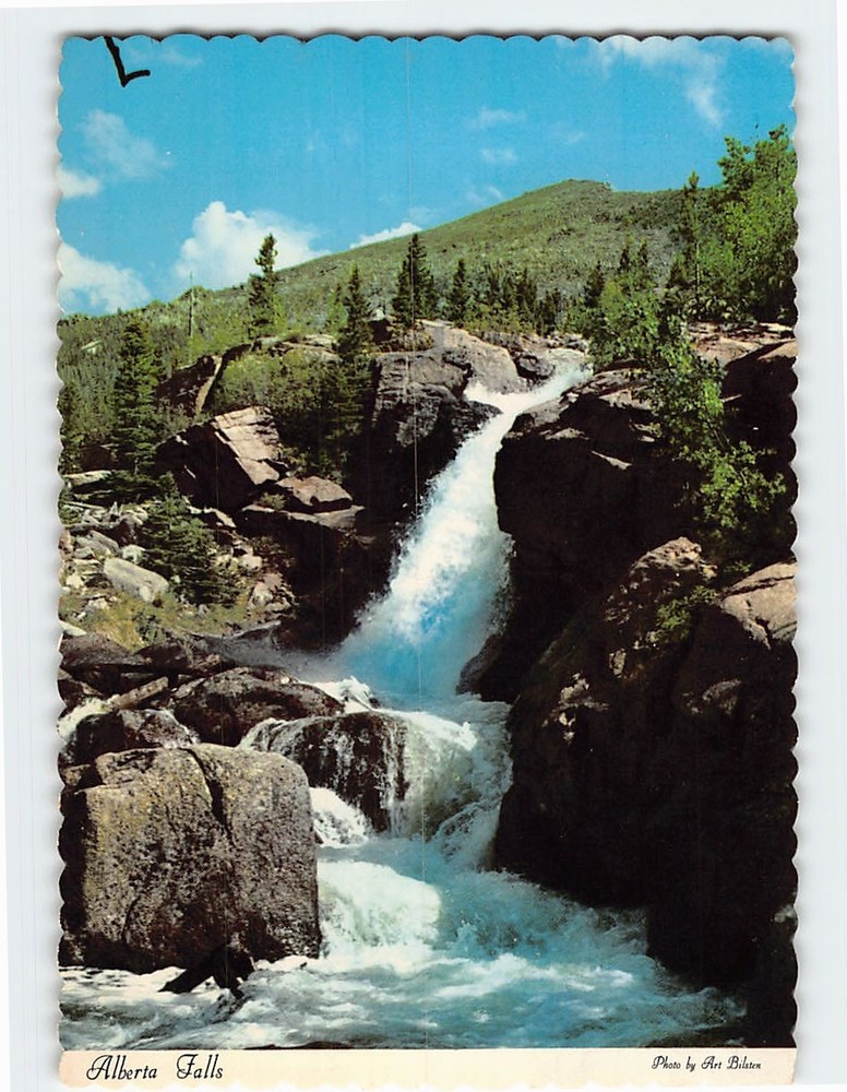 Postcard Alberta Falls Rocky Mountain National Park Colorado USA