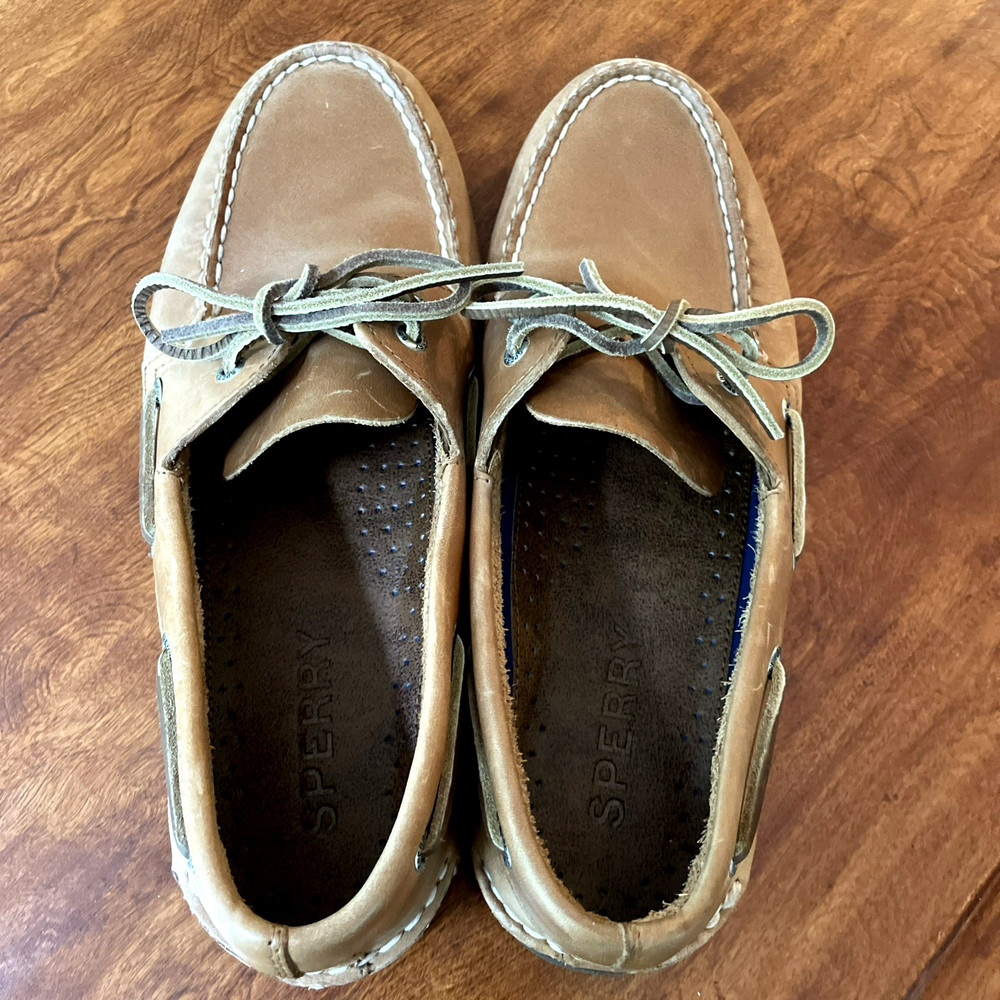 Sperry Men's Top-Sider Sahara Nutmeg Authentic Original Boat Shoe Size 10.5M