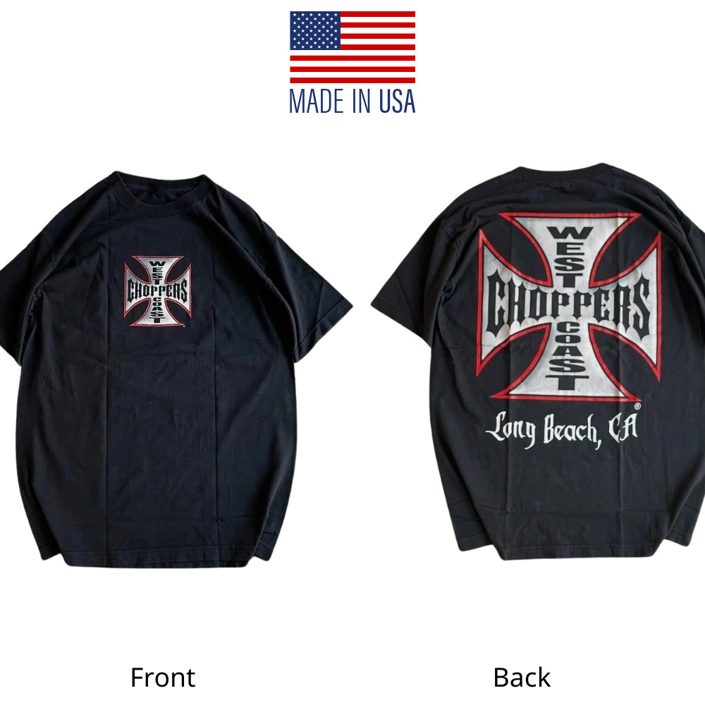 NEW!! West Coast Choppers Long Beach CA T-Shirt Size S-5XL Reprint , Fast Ship