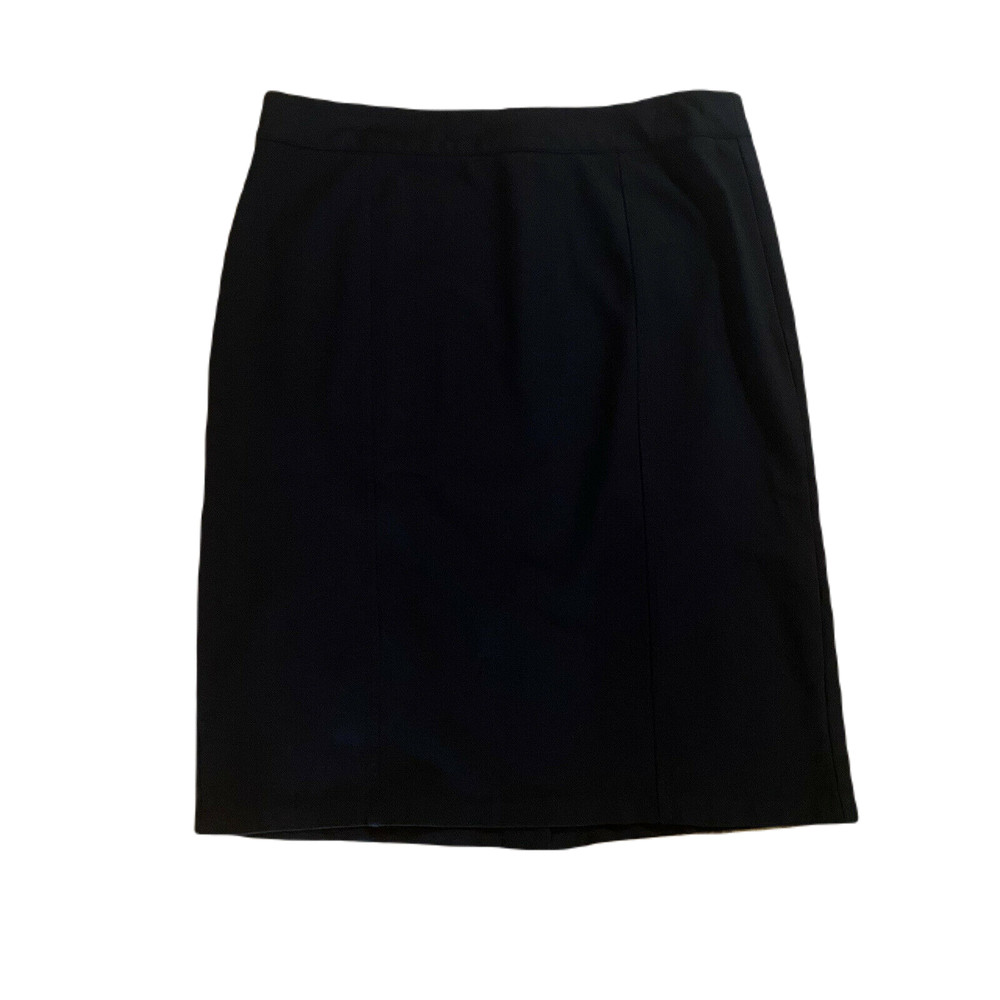 Cato Classy Career Skirt ~ Sz 12 ~ Black ~ Knee Length ~ Zip