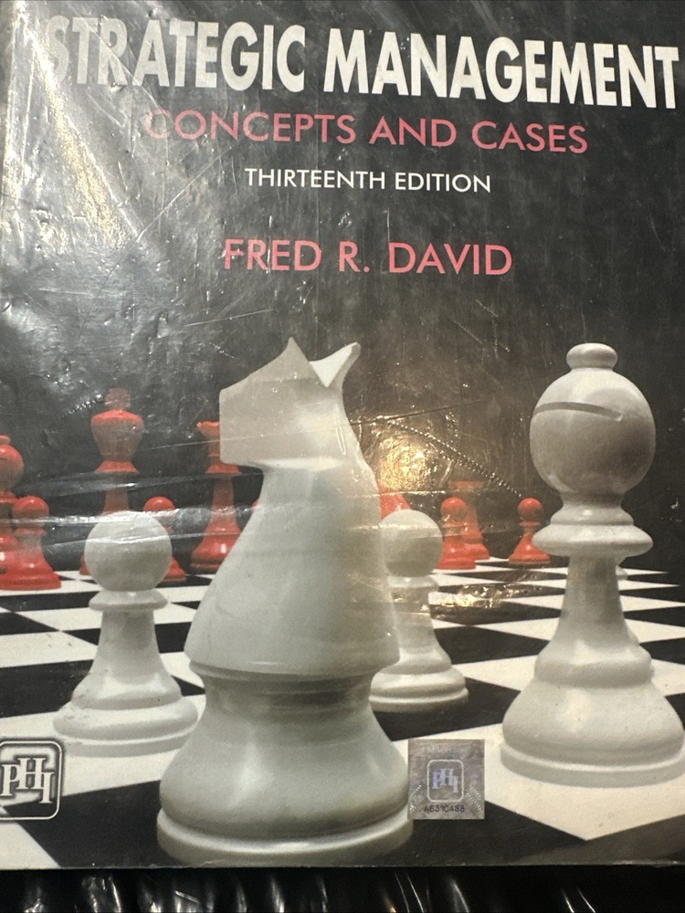 Strategic Management Concepts and Cases by Fred R. David (Trade Paperback)
