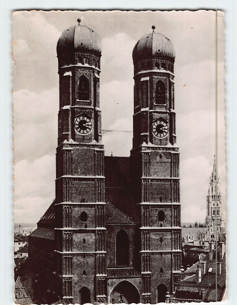 Postcard Frauenkirche Munich Germany