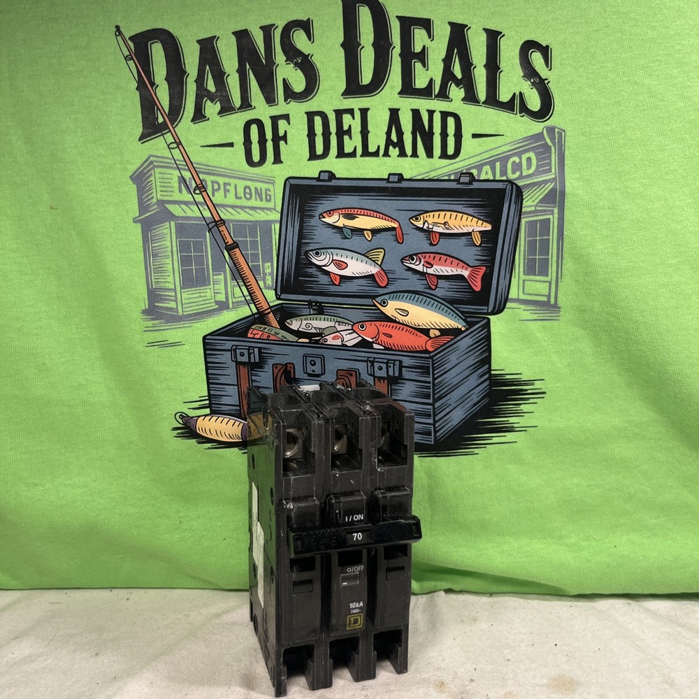 Square D 70 Amp Circuit Breaker 3 Pole 240 Vac Qou370