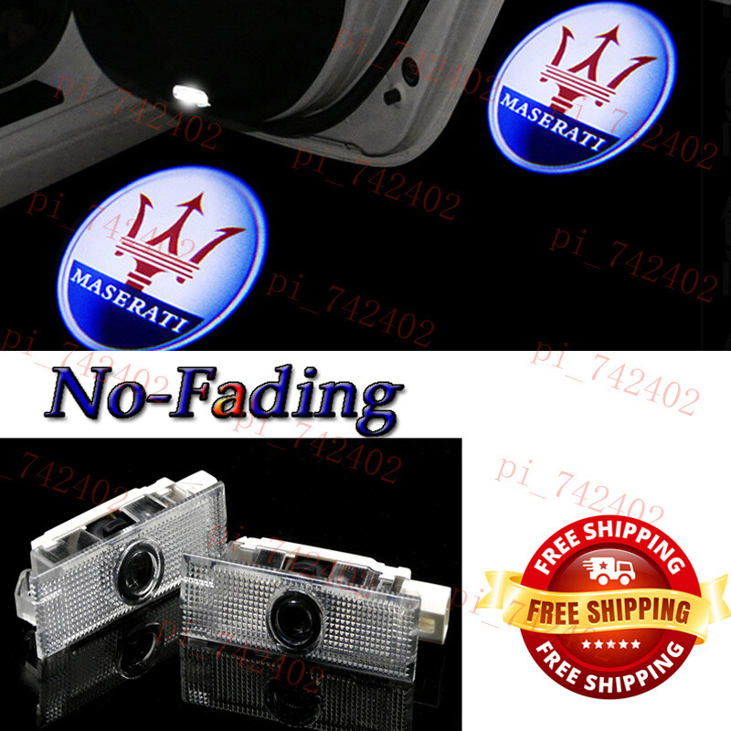 2pcs For Levante SUV Car Door Projector Shadow LED light Kit 2016-2024