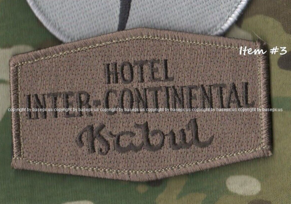 CIA SOG DIPLOMATIC SECURITY DSS vêlkrö PATCH:  HOTEL INTER-CONTINENTAL KABUL