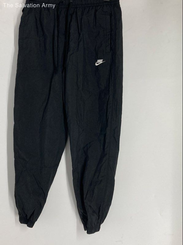 Nike Mens Black Woven Lined Elastic Waist Windrunner Jogger Pants Size Large
