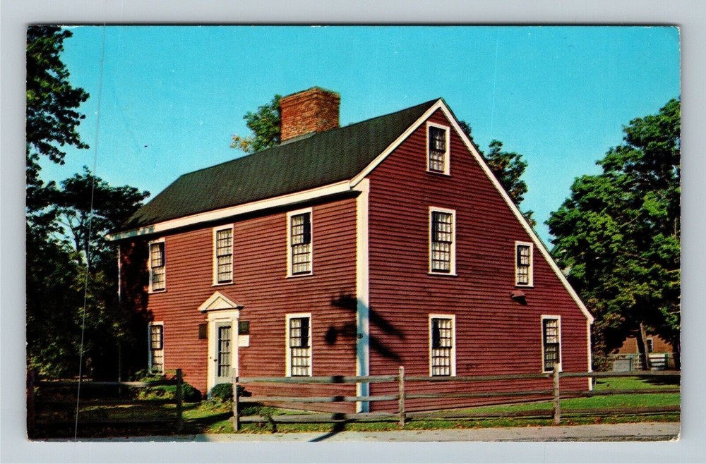 Quincy MA-Massachusetts, 2nd US President John Adams Birthplace Vintage Postcard