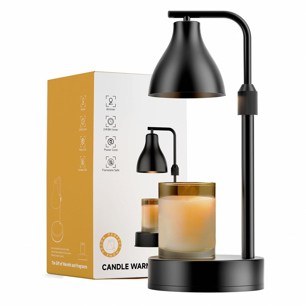Candle Warmer Lamp with Timer Dimmer 2 Bulbs for Melts and Gifts  