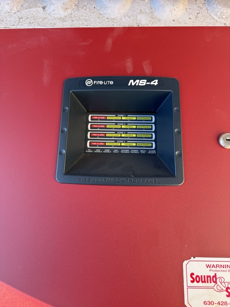 Fire-Lite MS-4 Fire Alarm Control Panel Complete