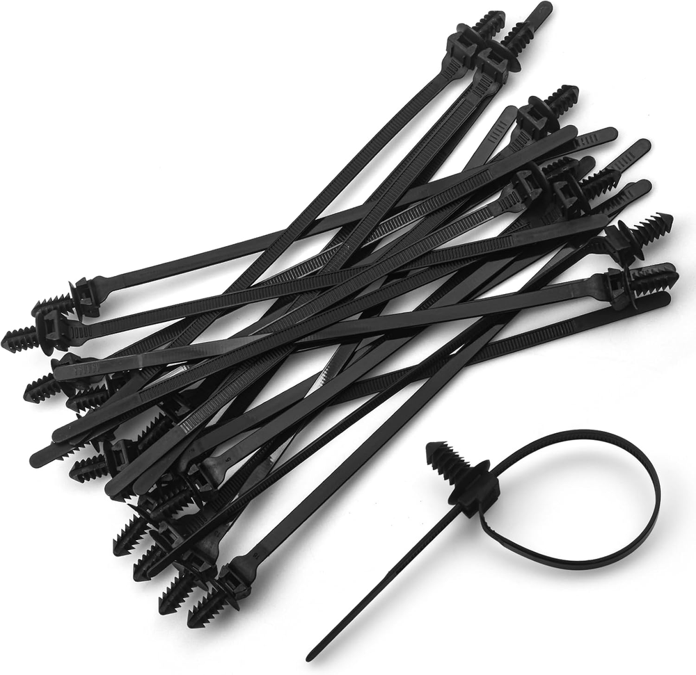 50 Pcs Self-Locking Nylon Cable Zip Ties for Home Wire Organization