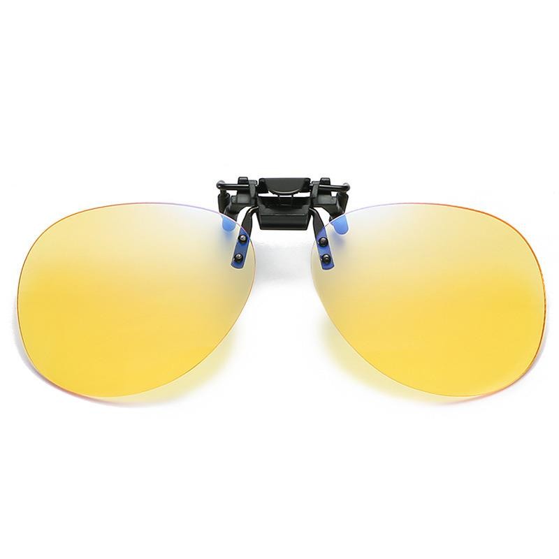 Blue Light Blocking Computer Gaming Anti Eye Strain Clip on Glasses
