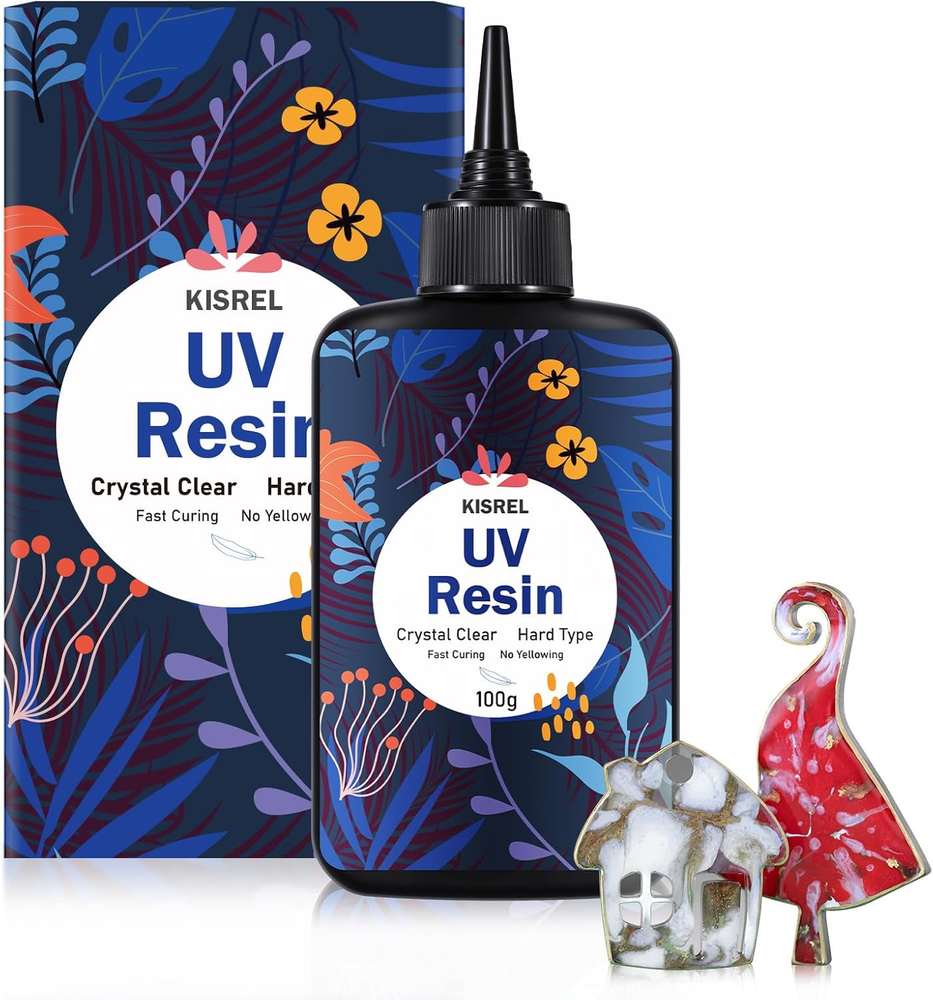 KISREL 100G Hard Type Crystal Clear UV Resin Kit