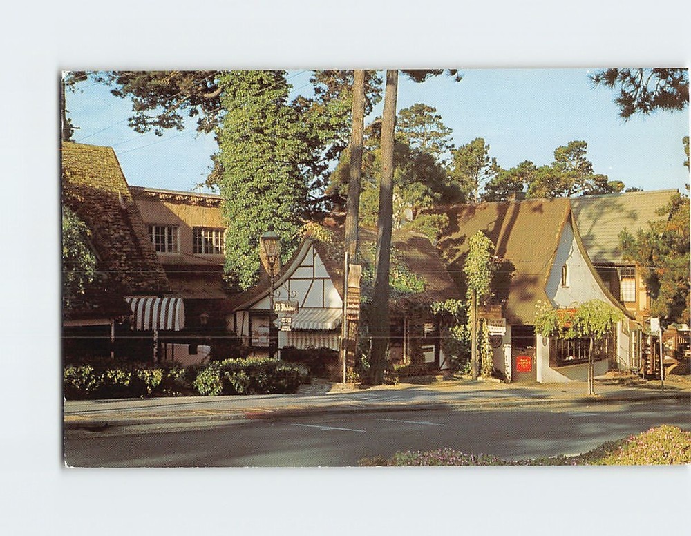 Postcard Ocean Avenue Carmel-by-the-Sea California USA