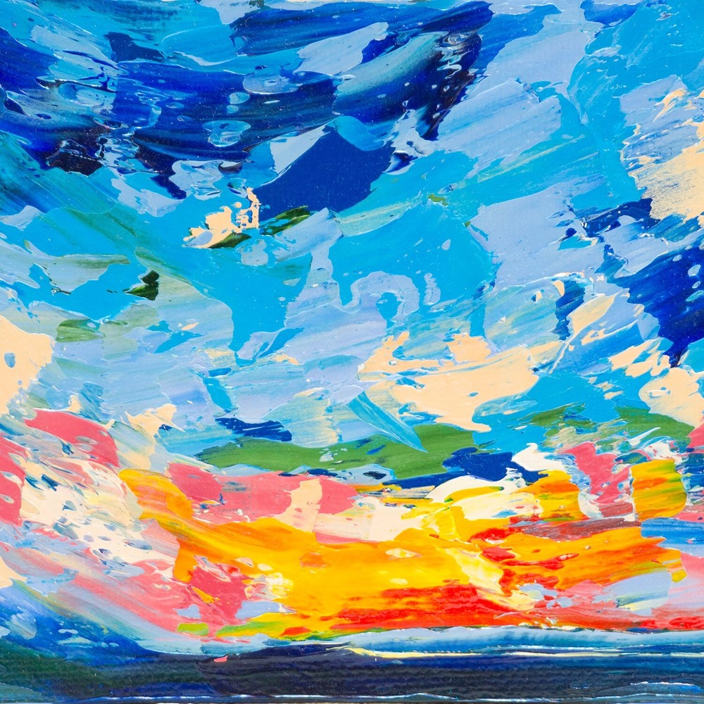 Montauk Painting Lighthouse Original Art Landscape Artwork Nautical Wall Art 4x6