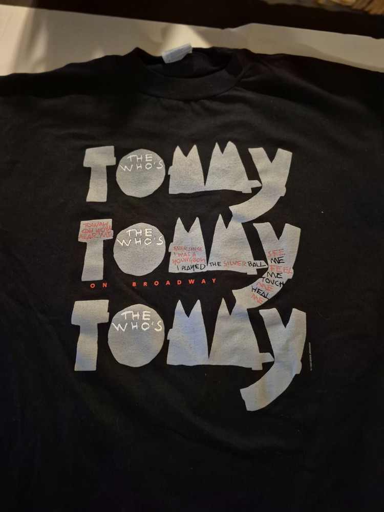 unad        30th anniv. THE WHO: Concert-tee-shirt -TOMMY -large-CELEBRATE black