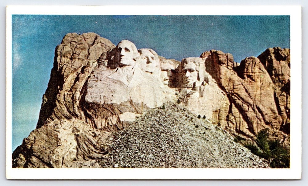 Mount Rushmore National Memorial South Dakota Black Hills Vintage Postcard