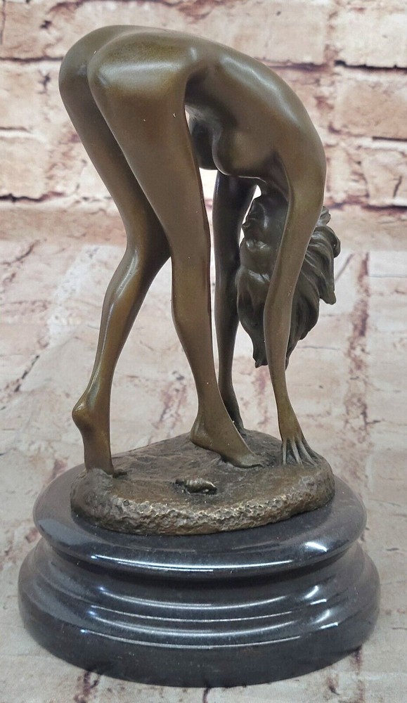 Nude Female Bronze Sculpture Figurine Solid Casting Art Statue