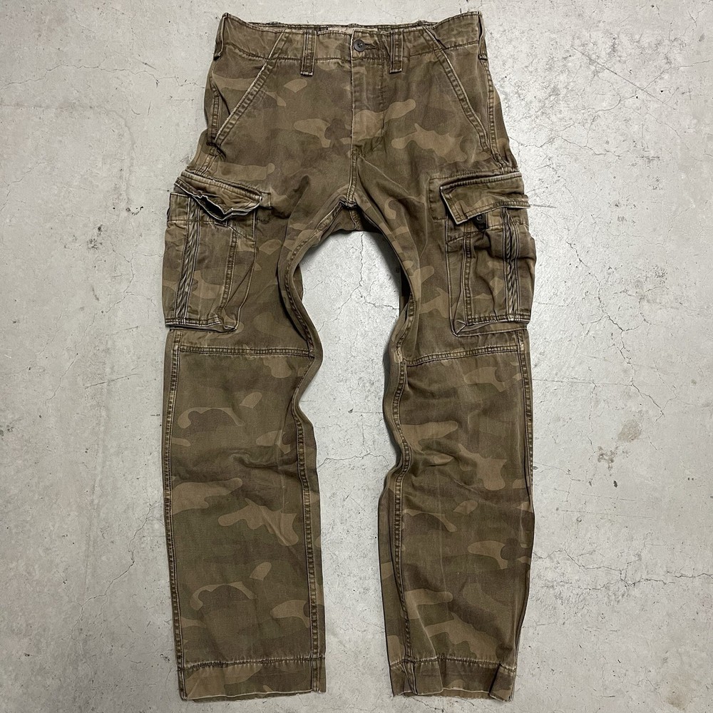 VTG Y2k No Boundaries Army Camo Cargo Pants Men's 32x34 Baggy Grunge Skater