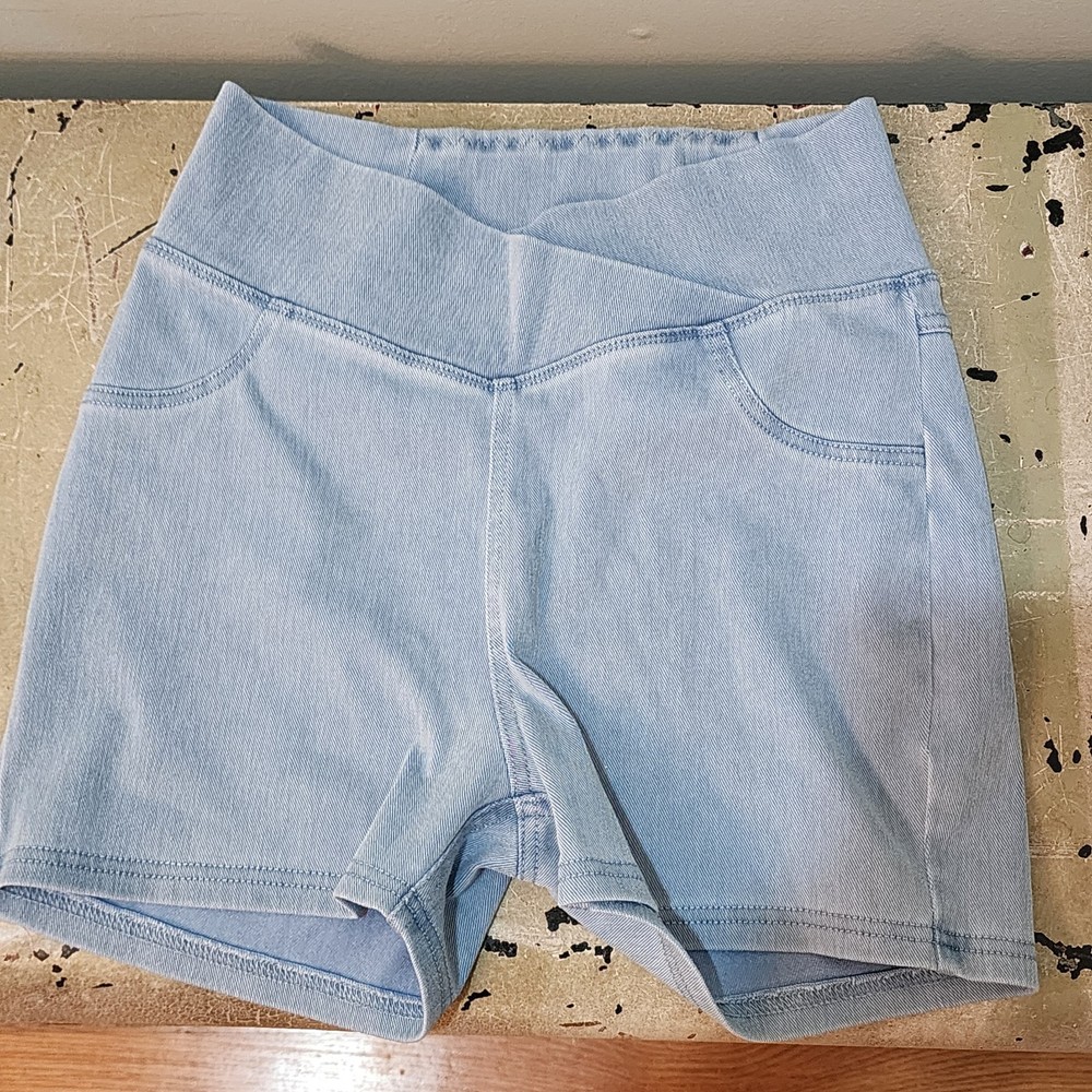 Halara Flex High-Waisted Crossover Stretch Shorts, Sz Small