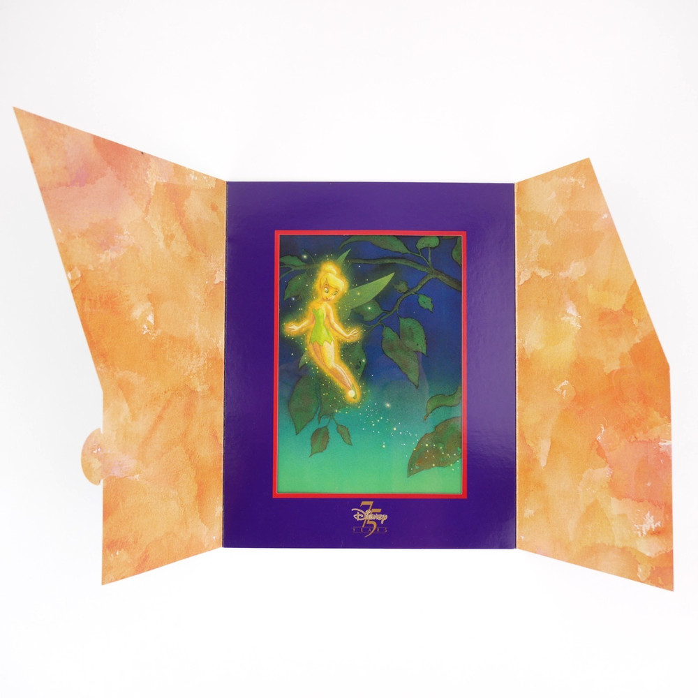 Vintage 1998 Disney 75th Anniversary Tinker Bell Backlight Film Lithograph Print