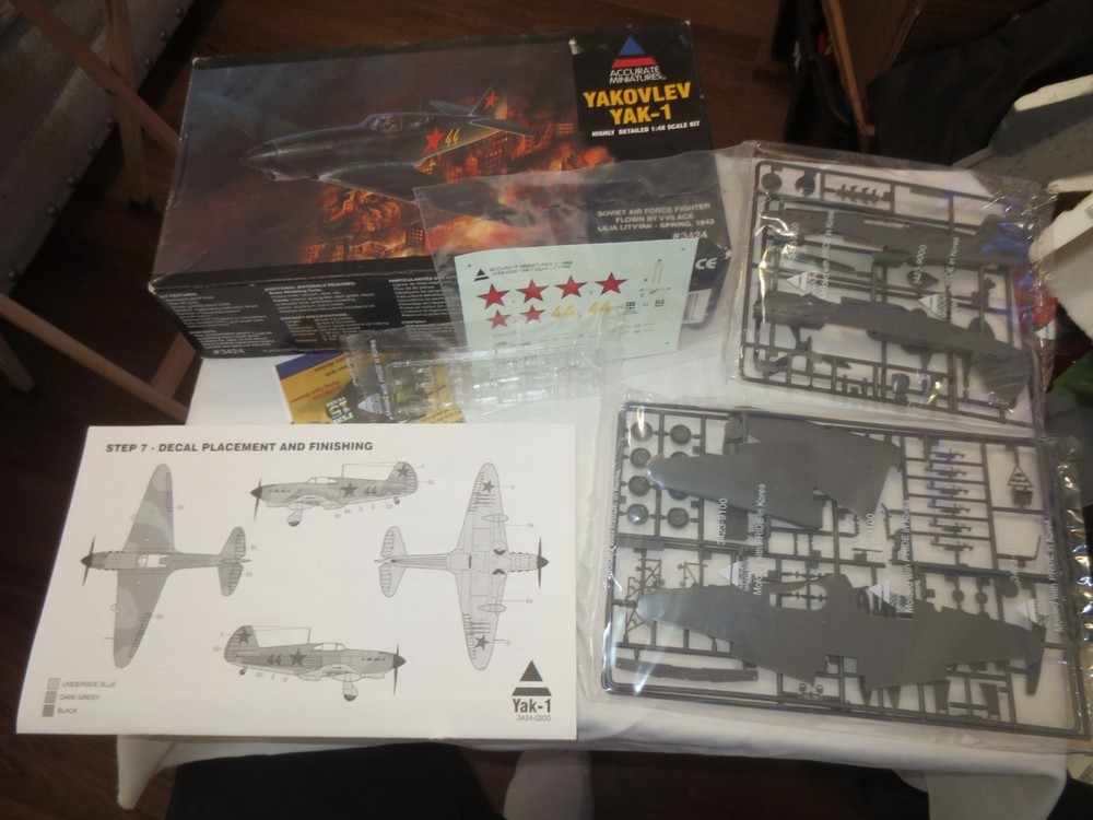 Accurate Miniatures 1/48 Yakovlev Yak-1b Model Kit #3424-image