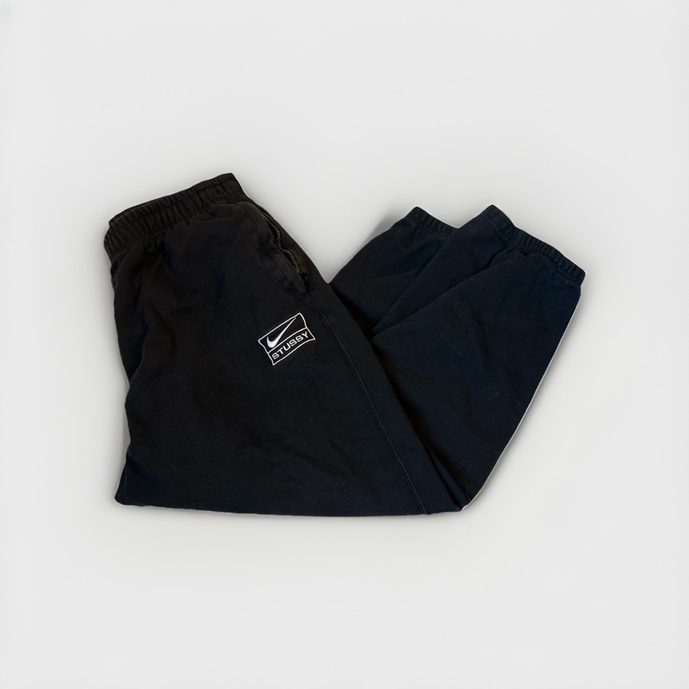 Nike x Stussy Sweatpants Black Size L Joggers Logo Streetwear