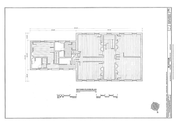 Blandair,6651 Highway 175,Columbia,Howard County,MD,Maryland,HABS,Mansion,37