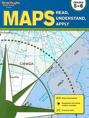 Maps: Read, Understand, Apply Reproducible Grades 5-6 by Stckvagn: Used