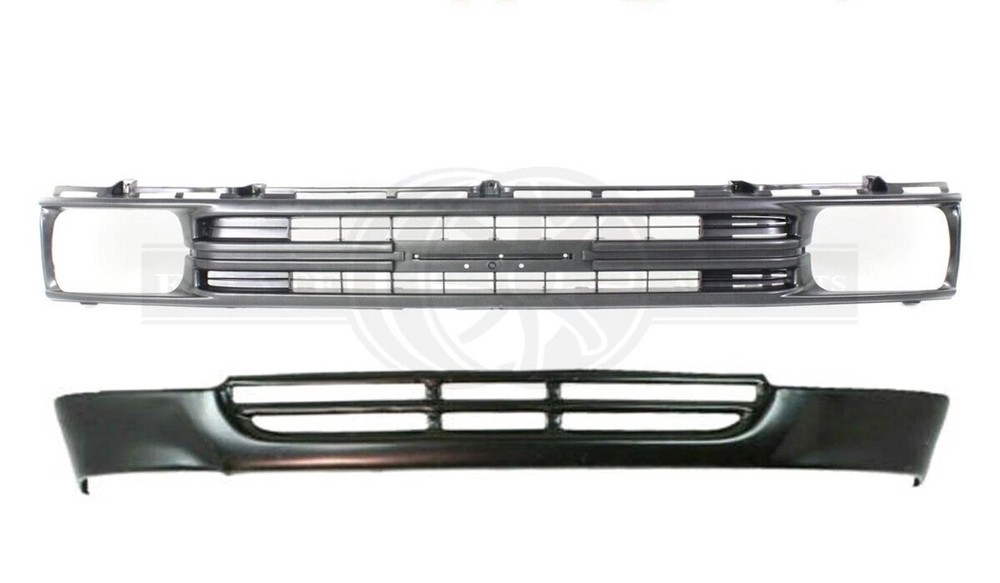 1989-1991 Toyota Pickup Front Grille & Bumper Valance Panel Set