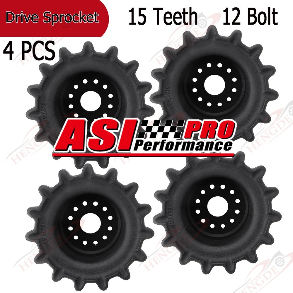 4pcs Drive Sprocket Fit Bobcat Skid Steer Loaders T180 T190 T550 T590 7166679