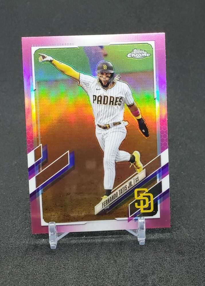2021 Topps Chrome Baseball Fernando Tatis Jr Pink Refractor  #1