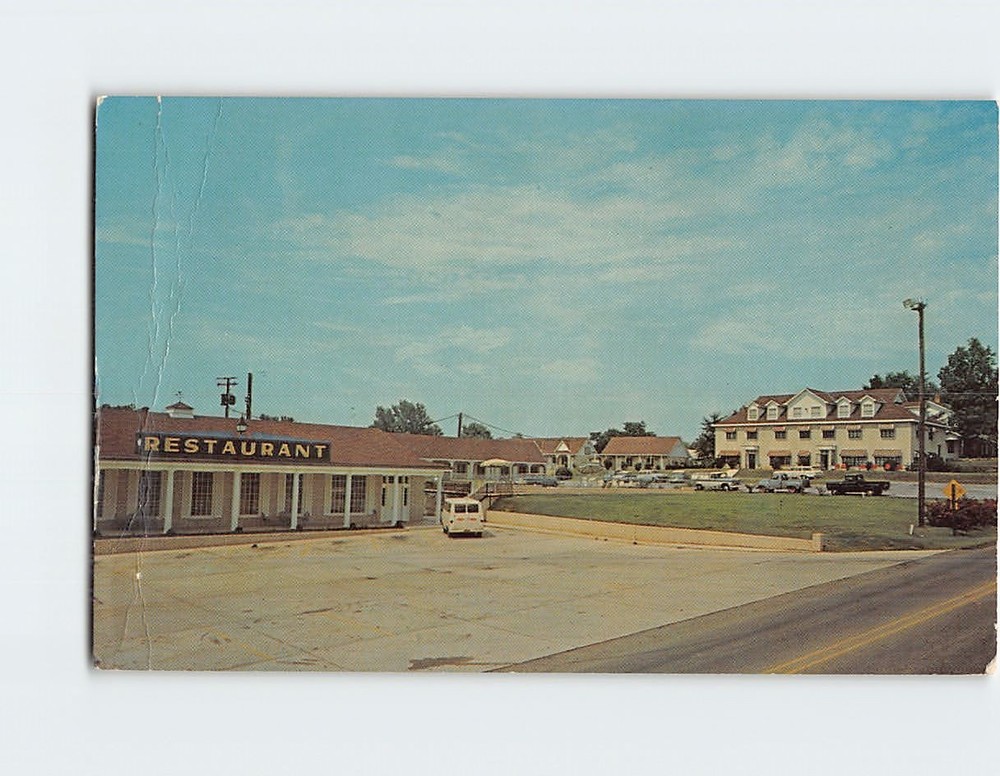 Postcard Powells Motel & Restaurant Batesville Arkansas USA